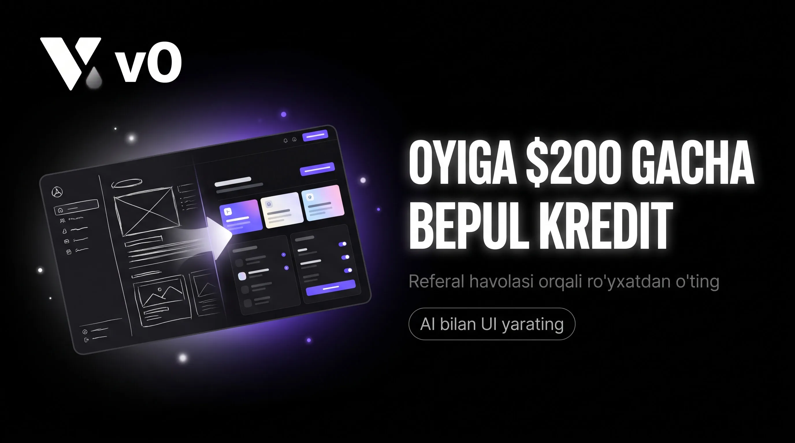 v0 referal dasturi — «oyiga $200» kimga tegishli